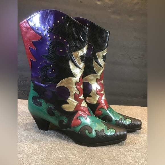 Margaret Jerrod Vintage Cowboy boots - Picture 1 of 16